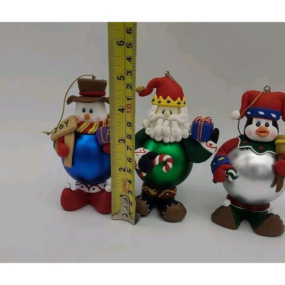 Lot 3 Special Times Collectible Gift Ornaments Penguin Snowman Santa New Boxed - Picture 6 of 15